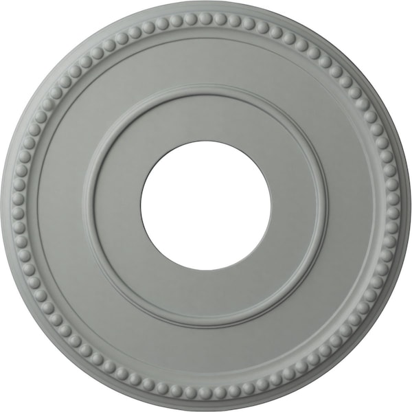 Ekena Millwork Bradford Ceiling Medallion (Fits Canopies up to 6 5/8"), 12 1/2"OD x 3 7/8"ID x 3/4"P, Primed White CM12BR - main